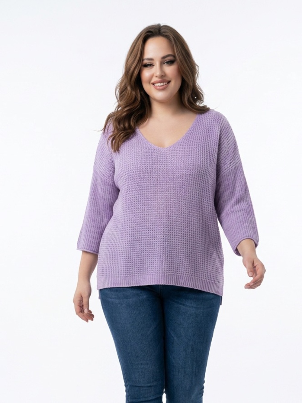 Company ellen Tracy lavender sweater plus size XXL bit of sparkle in thread